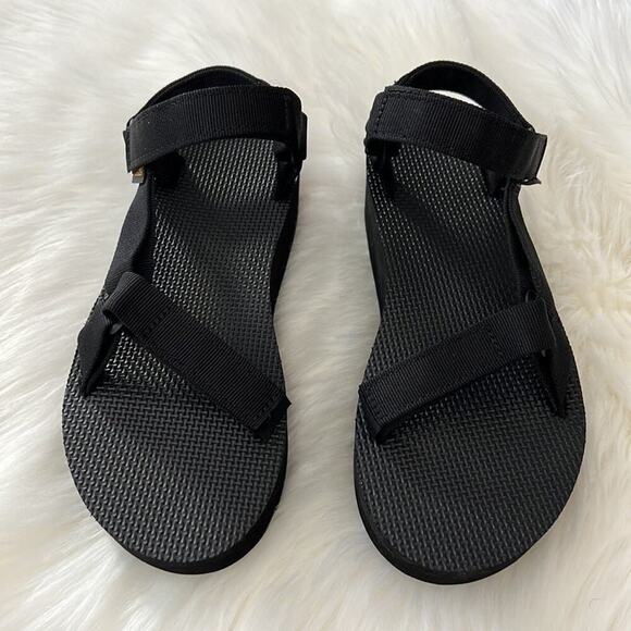 Teva Womens Flatform Universal Platform Sandal Black US Y2K inspired Sz 11 - Picture 3 of 8